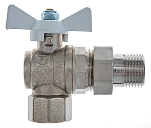 VALTEC, Кран шаровый BASE угловой с полусгоном 1/2" вн.-нар. белая рукоятка VALTEC, Кран шаровый BASE угловой с полусгоном 1/2" вн.-нар. белая рукоятка