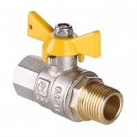 VALTEC, Кран шаровый газовый VALGAS, рукоятка бабочка 3/4" вн.-нар. VALTEC, Кран шаровый газовый VALGAS, рукоятка бабочка 3/4" вн.-нар.