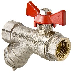 VALTEC, Кран шаровый со встроенным фильтром, бабочка 1/2" вн.-вн. VALTEC, Кран шаровый со встроенным фильтром, бабочка 1/2" вн.-вн.