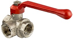 VALTEC, Кран шаровый трехходовой, тип T 1/2" вн.-вн.-вн. VALTEC, Кран шаровый трехходовой, тип T 1/2" вн.-вн.-вн.